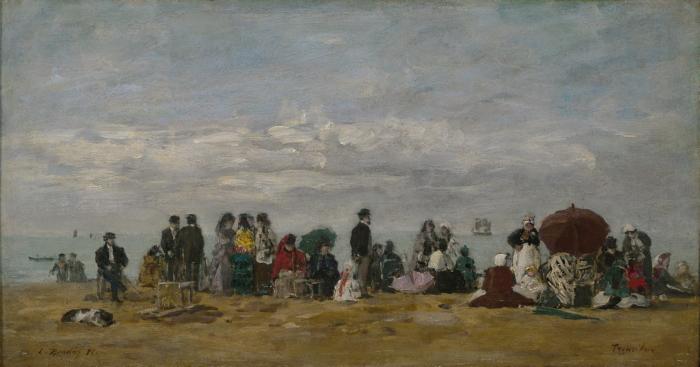 unknow artist The Beach at Trouville oil painting picture